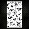 Realistische Sternbild Flügel Temporäre Tattoos Für Frauen Erwachsene Falsche Blumen Krone Kosmischer Tattoo Aufkleber Finger Sexy Kleine Tattoos