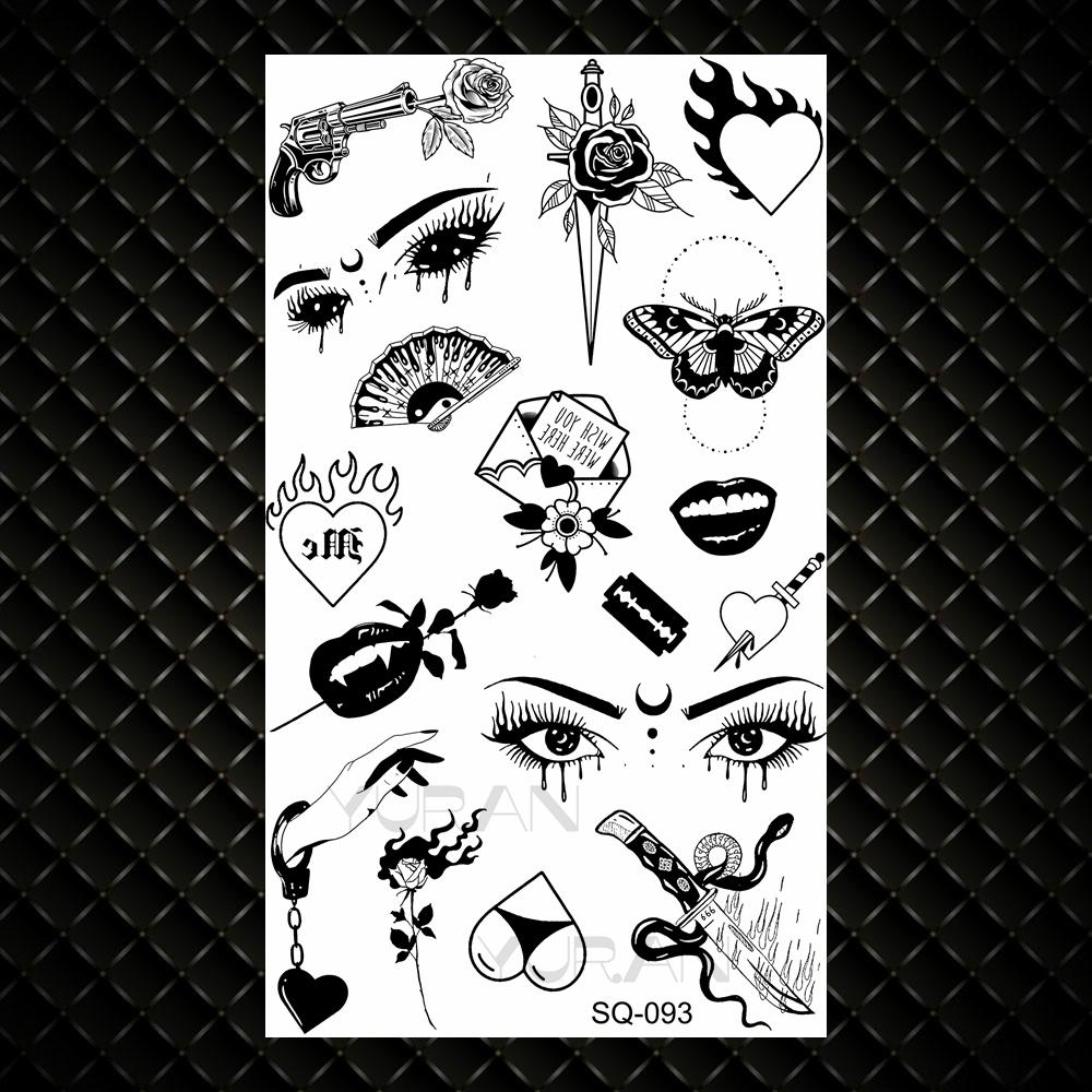 Realistische Sternbild Flügel Temporäre Tattoos Für Frauen Erwachsene Falsche Blumen Krone Kosmischer Tattoo Aufkleber Finger Sexy Kleine Tattoos