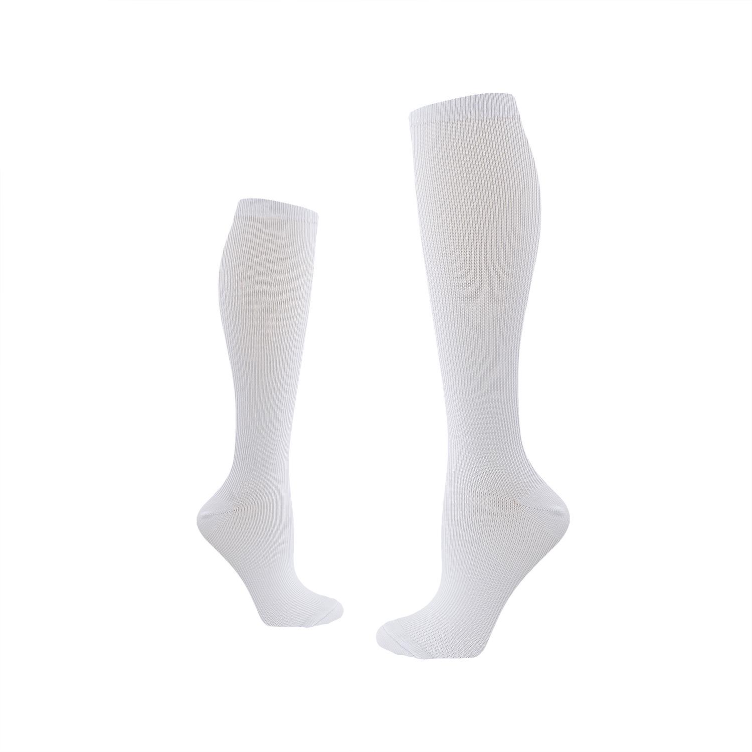 

Эластичные компрессионные носки для велоспорта для мужчин и женщин - длинные носки для фитнеса и бега на открытом воздухе L/XL (39-42)