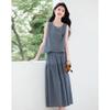 Xinfeiyu 2025 Summer Linen Blend Two-Piece Set