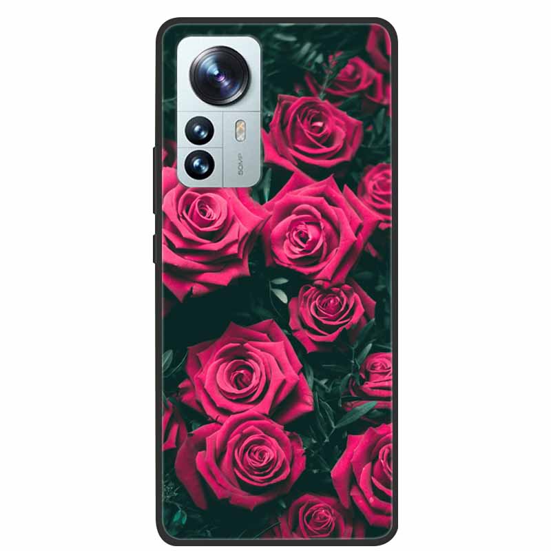 For Xiaomi 12T Pro Phone Case Cover Lion Wolf Black Soft Silicone Case For Xiaomi 12T Pro Back Cover Case 12 T 12TPro Funda Capa