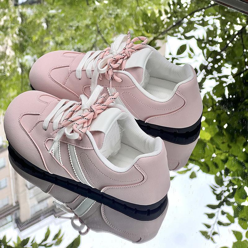 

Simple women s shoes pink women s new versatile and comfortable niche casual little white shoes board shoes 42 розовый