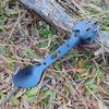 Outdoor Stainless Steel Multi-Tool: Fork, Spoon, Bottle Opener, and Survival Harpoon
