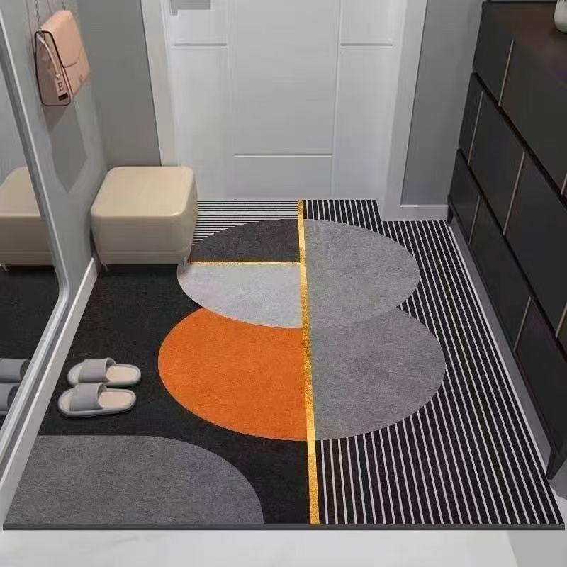 Teppich für Küche PVC Bodenmatte Wasserdicht Lederteppiche Langer Läufer Ölfest Rutschfest Fußmatten Japanische Heimdekoration Teppiche