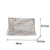 Large Capacity Shoulder Bag for Women Sequin Shine Handbag Slouchy Solid Color Crossbody Bag Trendy Underarm Bag for Work Travel Shopping CLE