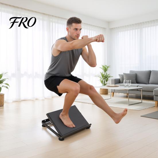 Foot Stretch Board Heavy Duty Slant Board, Calf Stretcher for Squat 600lbs Weight Capacity, Adjustable Incline Balance Relieving Plantar Fasciitis