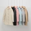 Light Down Jacket Women's Medium and Long Autumn and Winter New White Duck Down Light and Thin Hooded Jacket