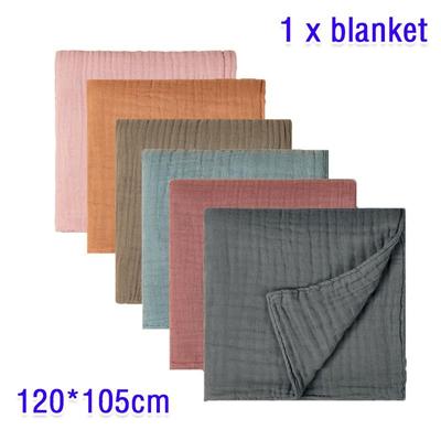 Baumwolle reine Farbe Blase Gaze Badetuch Musselin Decke Baby Badetuch