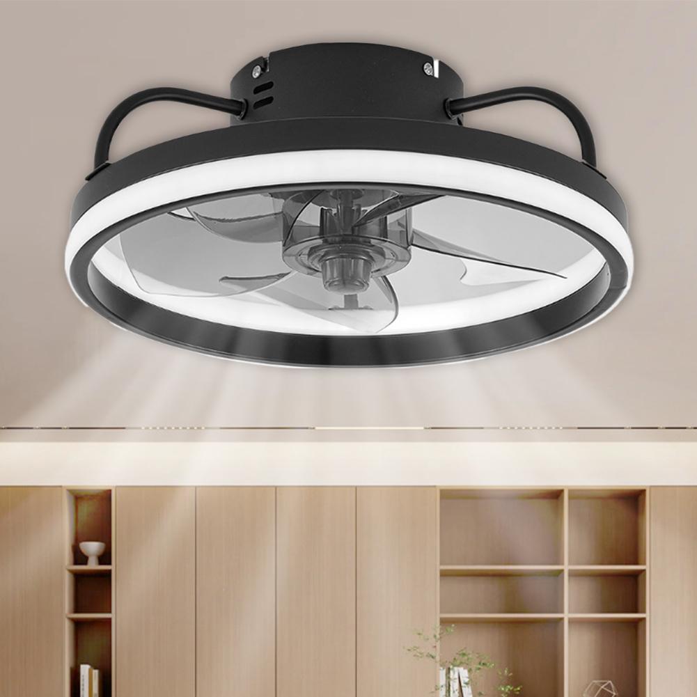 55W Smart Ceiling Fan Fans With  Remote Control Dimmable Silent Ceiling Fan 6 Speeds Timing Air Invisible Blades Silent Ceiling