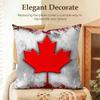 Canada Canadian Flag CA Leaf Cushion Cover Natural Linen Organic Fabric DoubleSided Printing Sofa Home Decor Gift Pillow Case