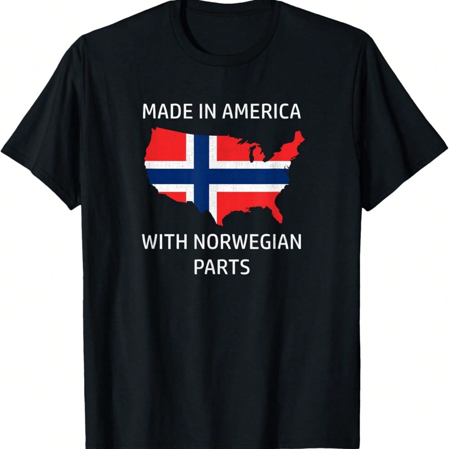 Made In America With Danish Parts - Denmark And USA Pride T-Shirt S разноцветный