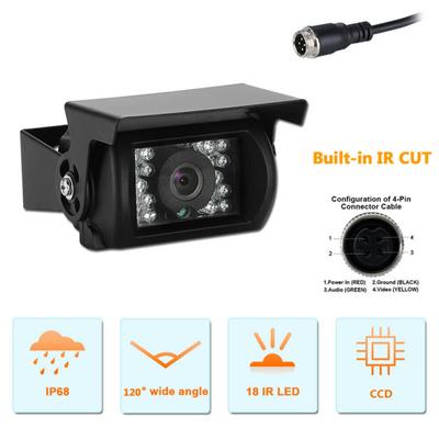 Metal Infrared 4pin Rear  View  Backup  Camera 24v Hd Night Vision Reversing Camera Compatible For