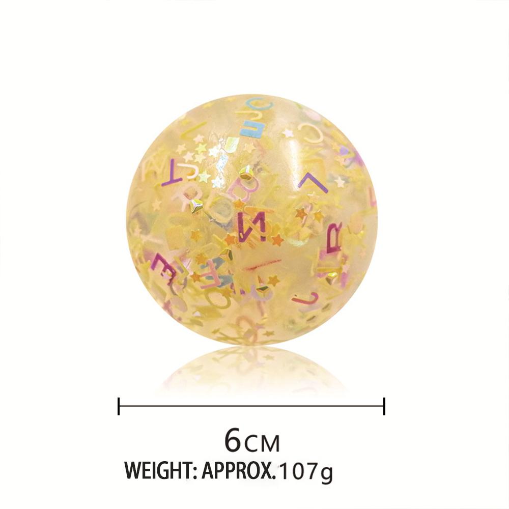 4Pcs Letters Venting Ball Toy Squeeze Balls For Anxiety Stress Relief Calming To China Mainland