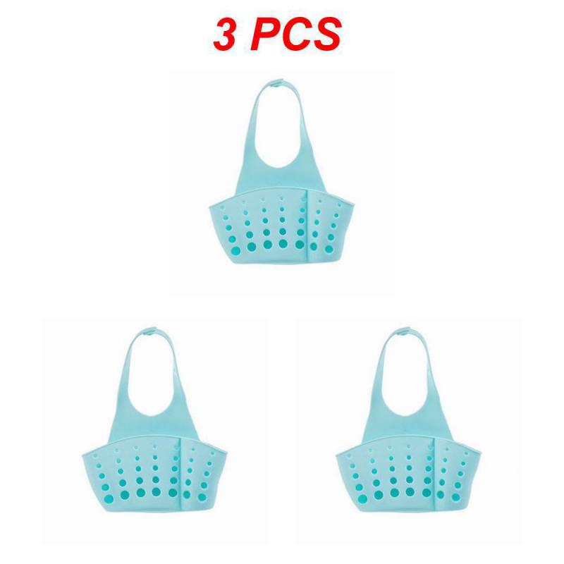 1~10PCS Sink hanging drain basket storage hanging basket storage rack drain rack adjustable snap- soap sponge rack kitchen