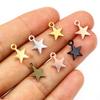100pcs Charms Star 11x8mm Handmade Craft Pendant Making fit,Vintage Tibetan Bronze Silver color,DIY For Bracelet Necklace