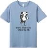 I Have To Say Weird Stuff Or I Will Die Funny Frog Drinking Coffee Tshirt