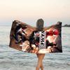 1pc Spider Man3 Beach Towel with Custom Name, Beach/Swimming/Bath/Picnic/Camping Towel, Suitable for Seaside Beaches