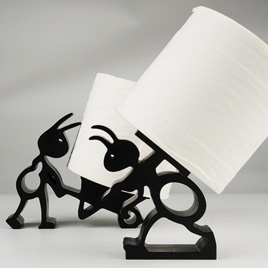 2 Pcs Ant Tissue Holder with Stable Base, Creative Shapes Unique Home Decor for Bathroom, Living Room, Bedroom. Ideal Gift Idea