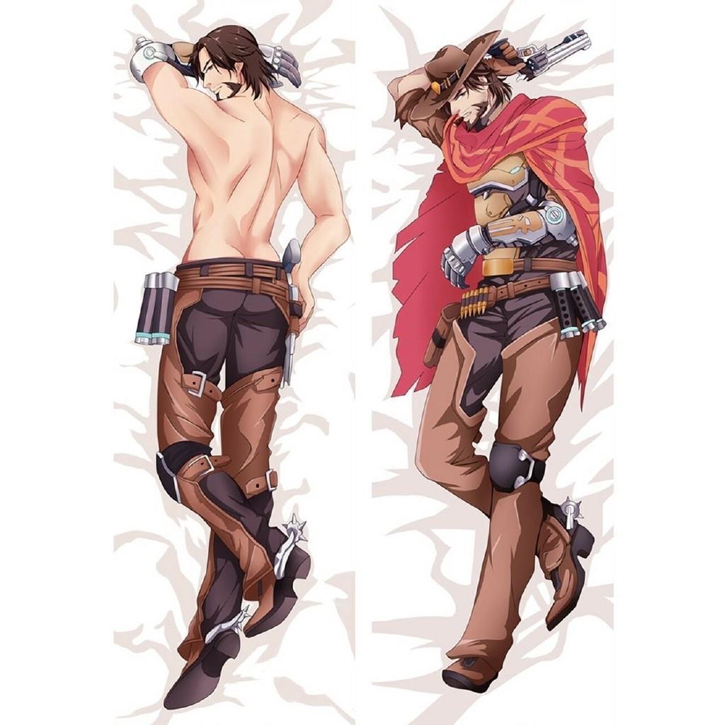 Luxurious Overwatch Dakimakura Jesse Mccree Anime Hugging Body Pillow Case Cover