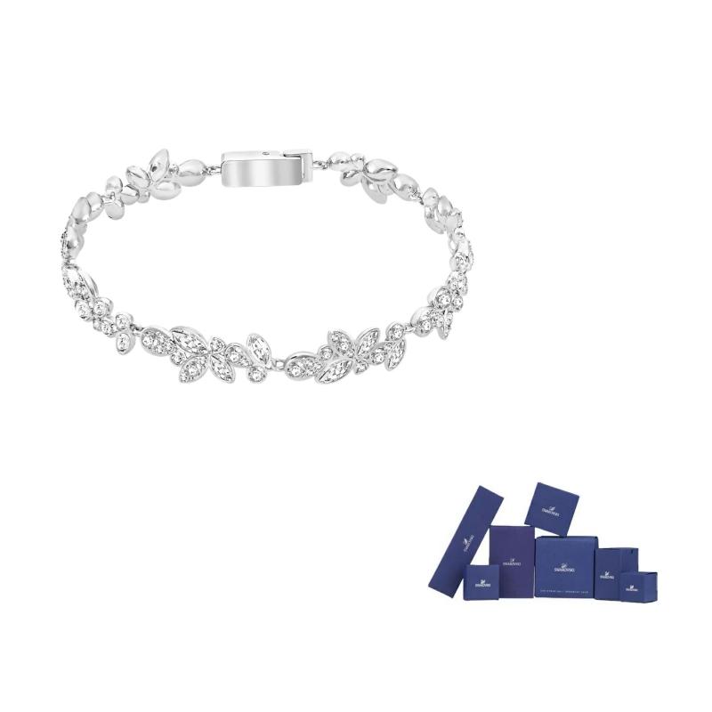 Swarovski Diapason Rhodium plated Bracelets Womens F-Original brand box