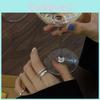 Adorable Korean-inspired Adjustable Heart Shaped Double Layer Silver Ring 2021 Trendy Design For Fashion Enthusiasts