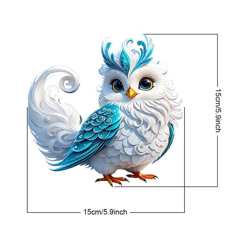 

Мультяшная сова, креативное украшение рабочего стола, акриловая вывеска, украшение дома, украшение комнаты и гостиной, дарение подарков 15x15cm