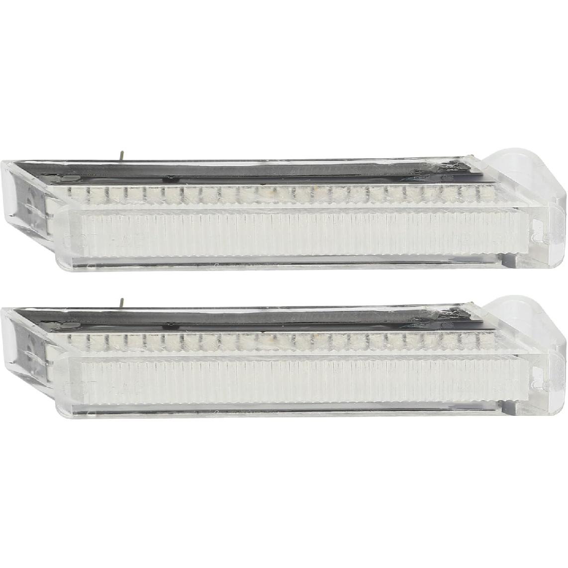 

LED Side Mirror Turn Signal Light Clearance Lamp Door Rearview Wing Mirror Blinker for Ford F150 2004-2006 Yellow LED Clear Lens 1 Pair