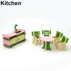 Puppenhaus-Möbel aus Holz, Miniatur-Puppenhaus, Zimmer-Set, Spielzeug, Weihnachtsgeschenk für Kinder