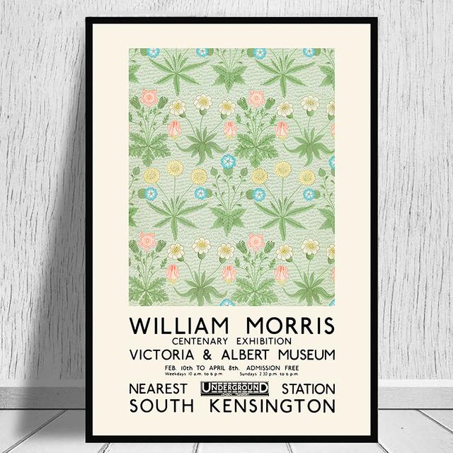 

Уильям Моррис краска музей Виктории и Альберта выставка холст живопись подземный плакат настенные панно для декора комнаты 21*30cm
