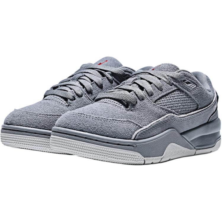 Jordan FLIGHT COURT Low top Children's Basketball Shoes Gray Unisex HF3333-007