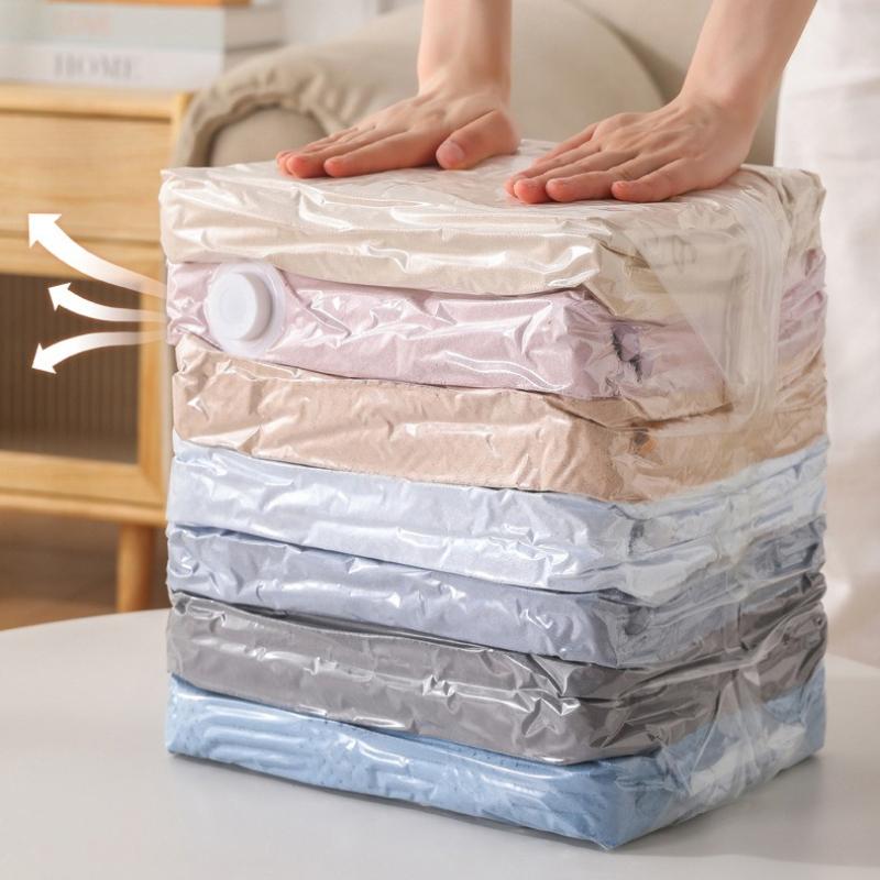 2pcs Vacuum Compression Bags Clothes Blankets Shirts Pillows Storage Bags Thickened Large Capacity Sealed Bag Without The Need for A Vacuum Pump