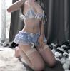 Maid Clothing Value 5 Piece Set Moe Apron Babydoll Lingerie Babydoll Lingerie Cute Cute Present Cosplay Costume Halloween Costume Clothes Cute