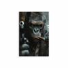 Modern Animal Gorilla Poster Gorilla Gangster Smokes A Cigar Wall Art Canvas Painting Fashion Pictures Prints Home Room Decor