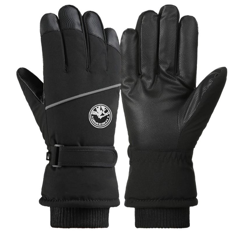 Thick Winter Fleece-Lined Touchscreen Ski Gloves Men Women Windproof Warm Outdoor Cycling Snow Sports