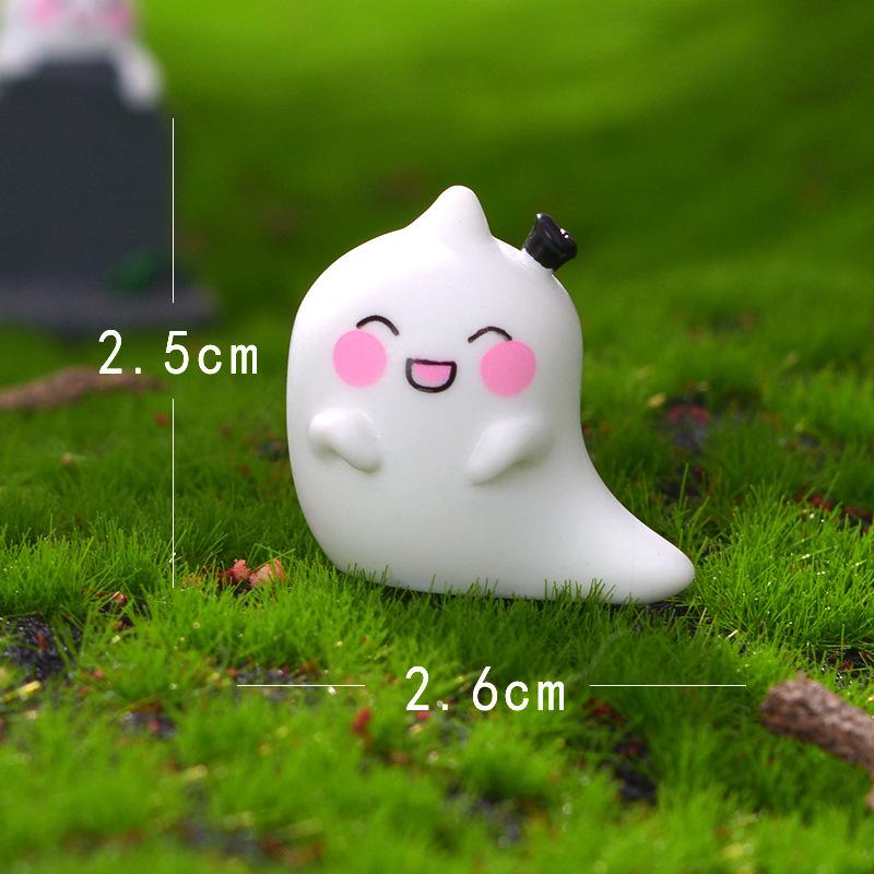 Duch Náhrobní kámen Zahrada Sukulent Pryskyřice Malý Dekorativní Předmět Dušičky Svícen Duch Malý Doplněk