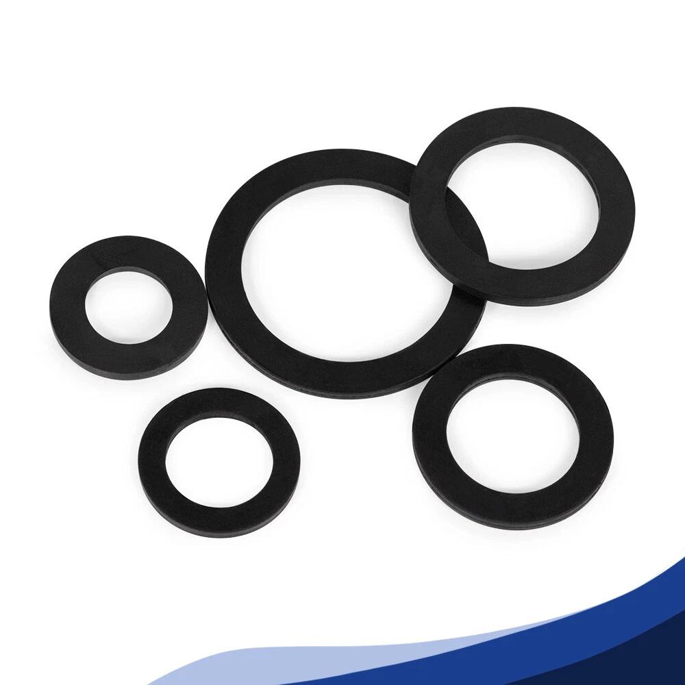 1/8" 1/4" 3/8" 1/2" 3/4" ~ 2" BSP NBR Nitrile Rubber Washing Machine Shower Hose Washers Gaskets SealsWasher Thick 1.4mm-3.5mm