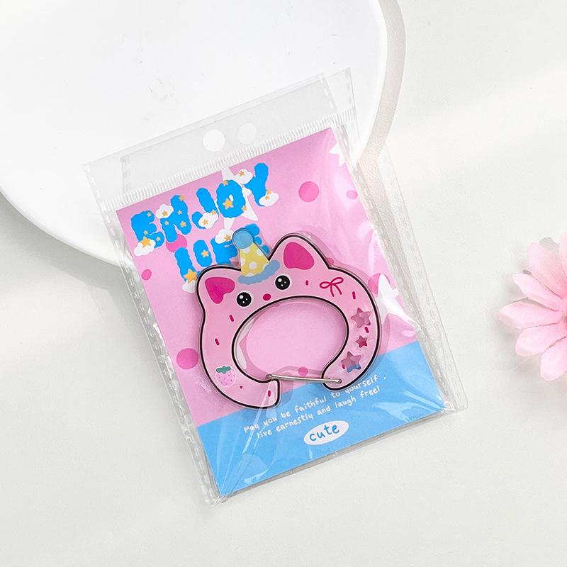 

Милый мультяшный акриловый держатель для брелока, кавайный брелок в виде фрукта, креативный карабин для подвески на сумку, крючок, аксессуары для подвешивания ключей