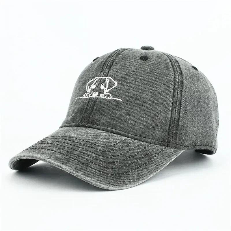 Spring Cotton Cartoon Embroidery Casquette Baseball Cap Adjustable Outdoor Snapback Hats for Men and Women 82