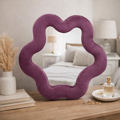 Soft Squiggly Mirror – Star – Mauve (33x31x2.3cm)