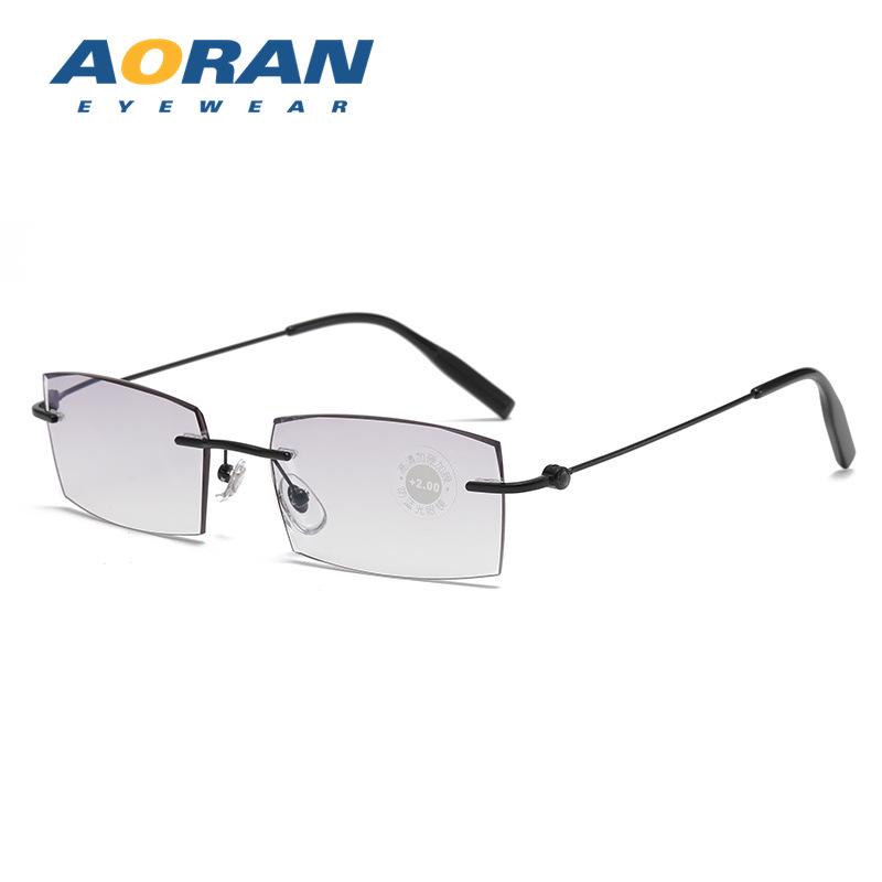 

Мужские ультралегкие безрамочные очки для чтения - Защита от синего света, Высокая четкость, Модные и Удобные для людей среднего и пожилого возраста. +1.00