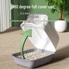 Extra Large Enclosed Cat Litter Box with Deodorant and Splash Guard