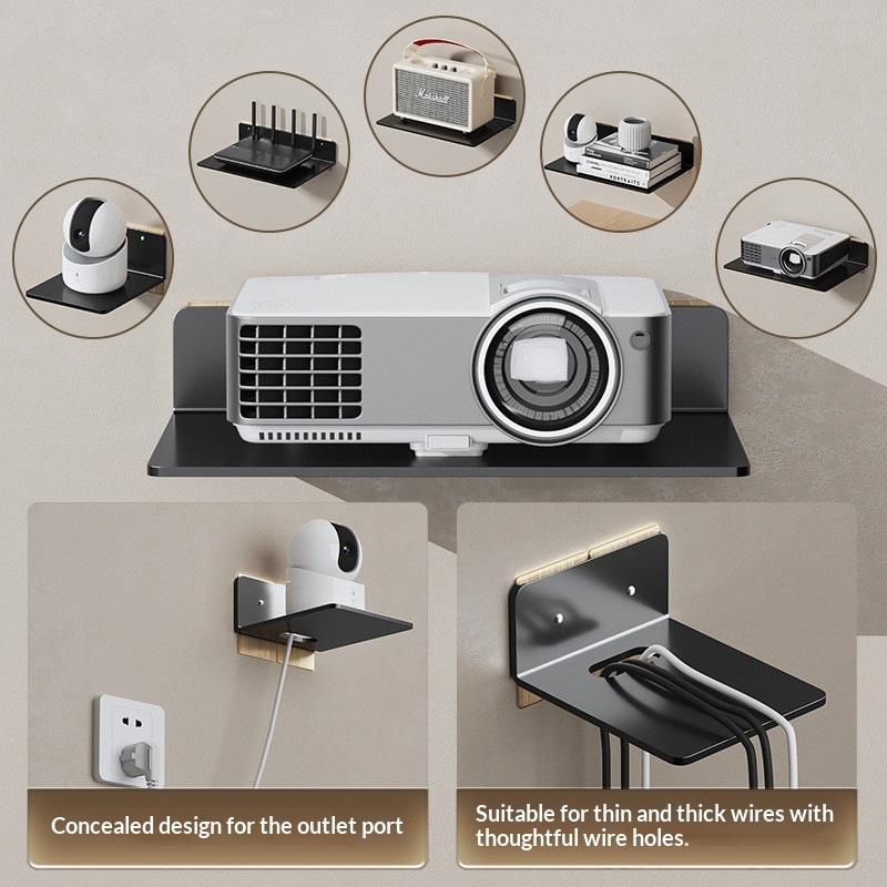 WiFi Router Shelf Wall Mounted No Drill Durable Stainless Steel Rack for Makeup Cosmetic Storage Bathroom