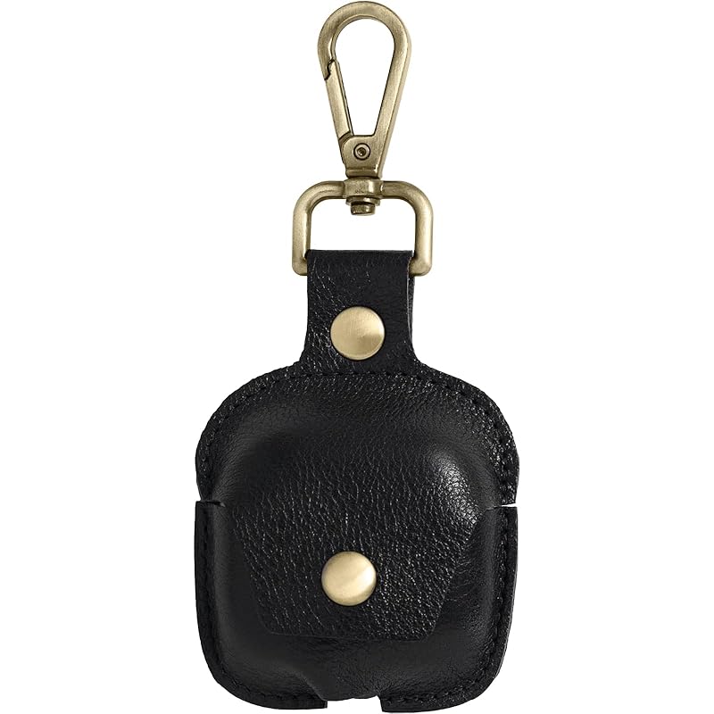 

[Dom Teporna] AirPods4 compatible case genuine leather With carabiner Airpods compatible cover 4th generation Wireless charging possible Can be