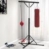 Punching Bag Stand, Height-Adjustable, with Speed Ball, Metal Frame, 160L x 145W x 175-220H cm, Black