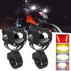 Motorcycle Spotlight Motorcycle LED Driving Lights 2pcs 12000LM 120W IP67 Waterproof Motorcycle