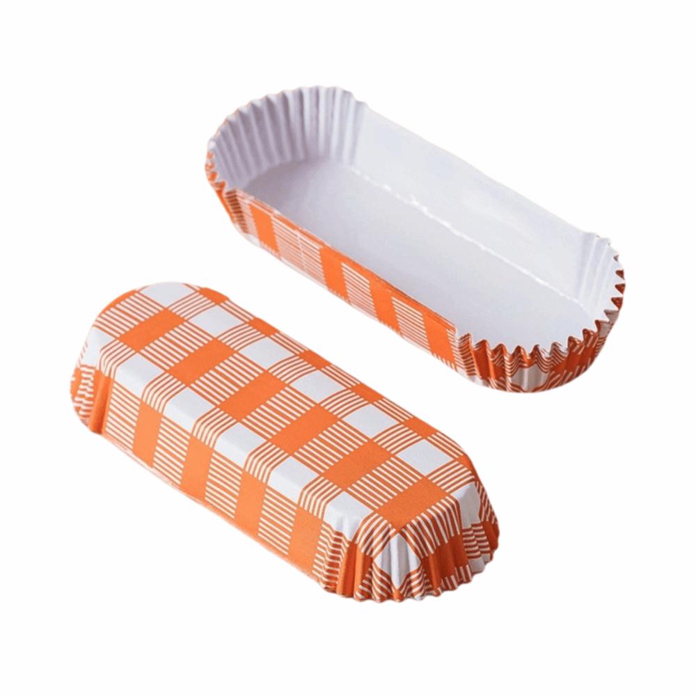 200Pcs Greaseproof Baking Cup Tray Non-Stick Paper Muffin Wrappers Bread Paper Holder Oven Safe Style 2 Boat