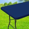 Olanly Stretch Washable Patio Elastic Table Cover Waterproof Table Cloth Outdoor Retangle Picnic Banquet and Parties Tablecloths