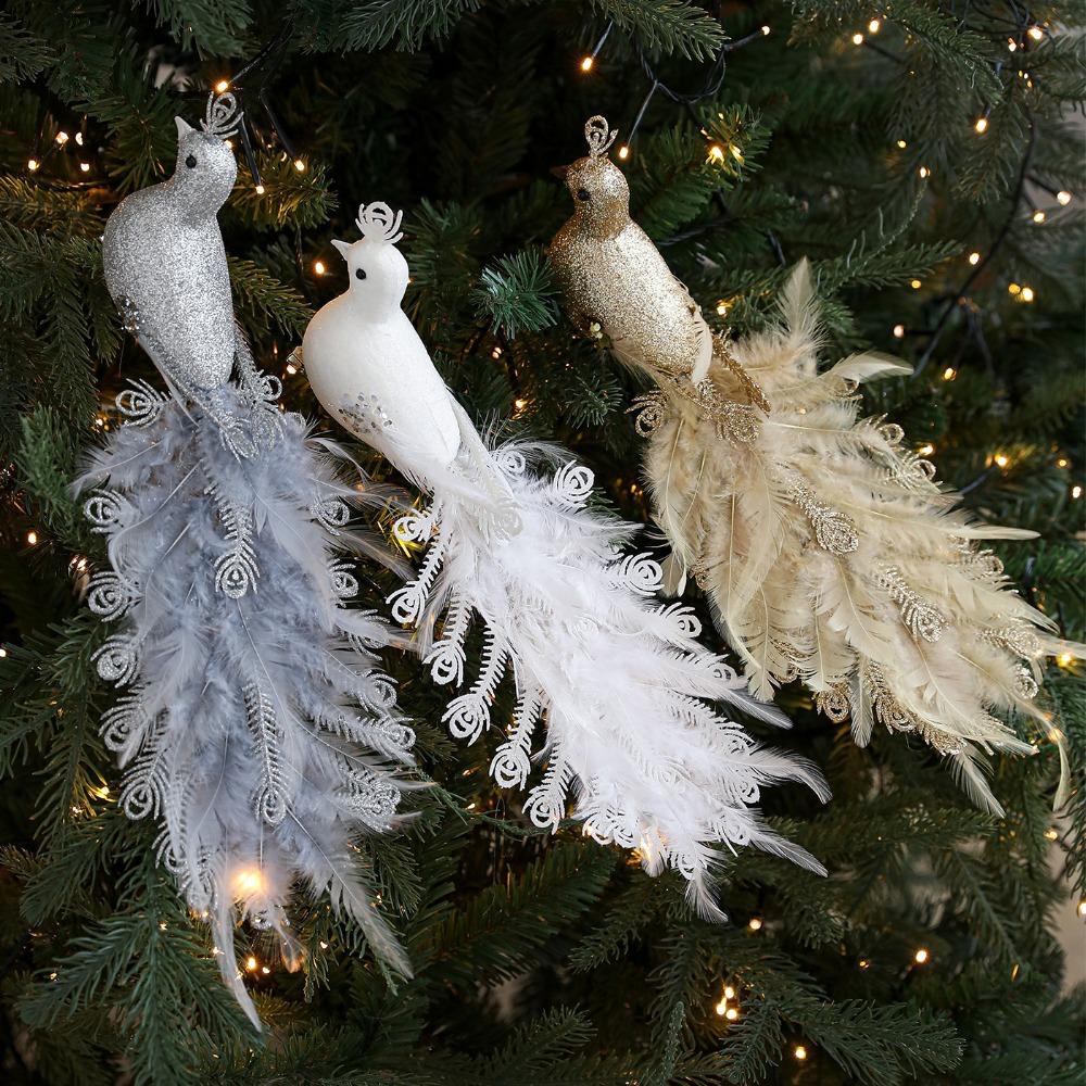 Realistic Shape Artificial Bird Foam Tree Decor Festival Vibe Bird Ornament Scene Display