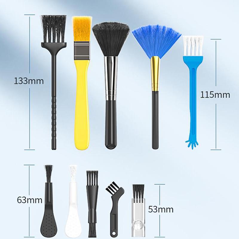 10 Stück Tastaturreinigungsbürsten-Set Staubpinsel Antistatisch Für Laptop Haushaltsreinigungswerkzeug