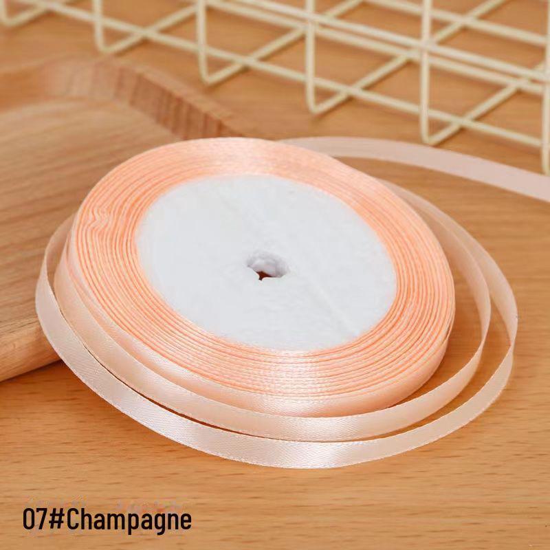 0,6 cm saténová stuha pro DIY mašle, čelenky do vlasů, svatební kytice a balení dárků